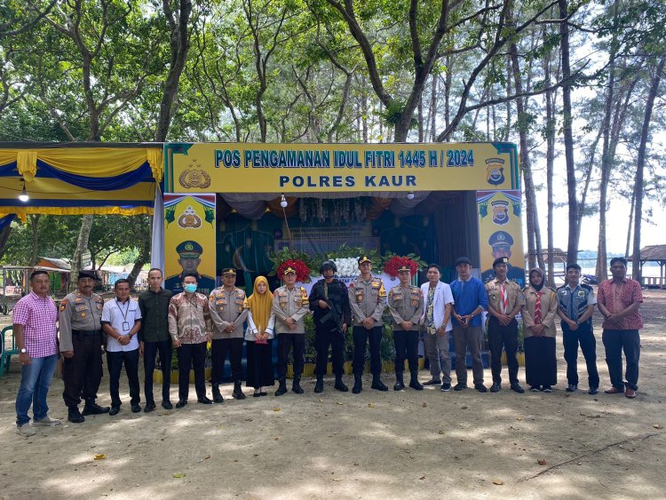 Kapolres Kaur Lakukan Pengecekan ke Posyan Linau dan Pospam Laguna