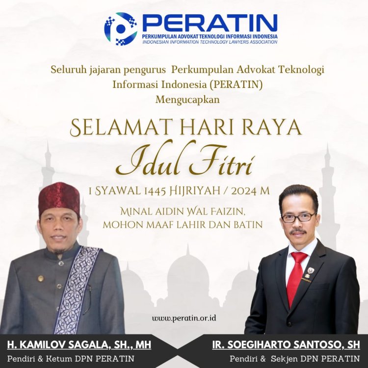 PERATIN Mengucapkan Selamat Hari Raya Idul Fitri 1445 H