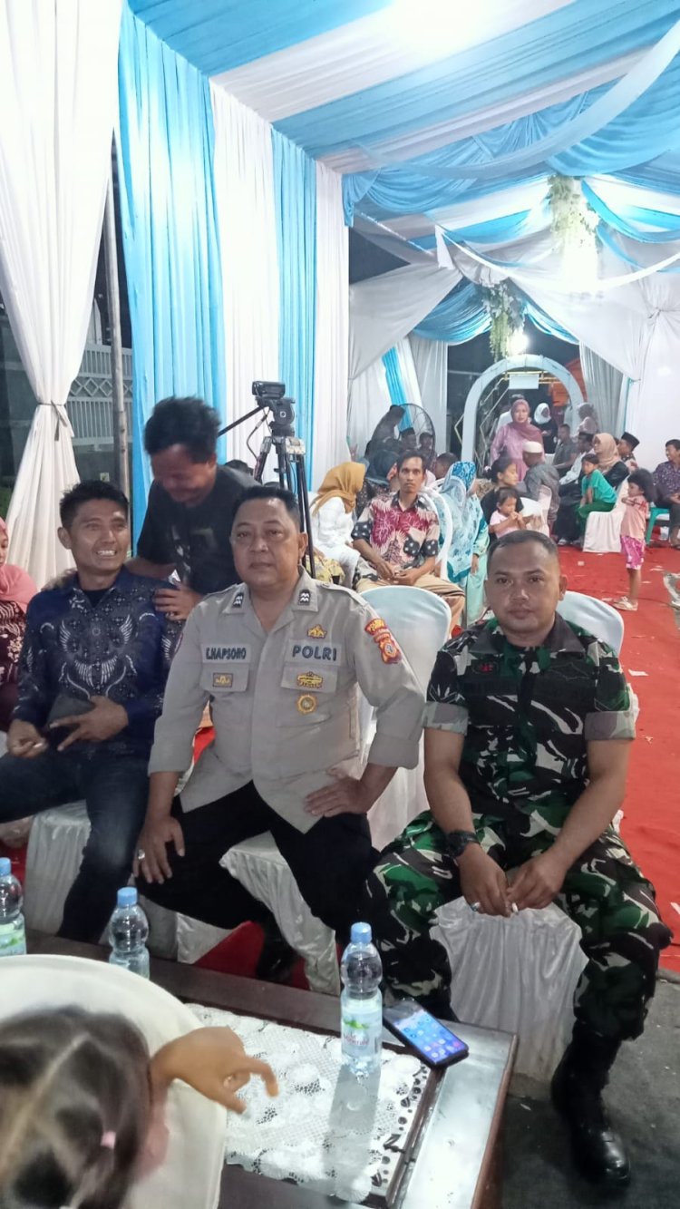 Sinergitas TNI -Polri, Bhabinkamtibmas dan Babinsa Hadir di Tengah Masyarakat Guna Berikan Rasa Aman