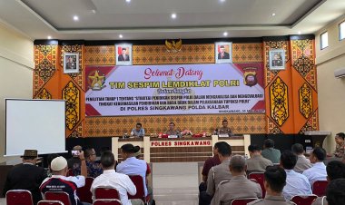 Polres Singkawang Sambut Kunjungan Tim Sespim Lemdiklat Polri