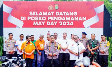 Komitmen Kapolri di Aksi May Day : Bentuk Timsus untuk Lindungi dan Kawal Hak Buruh
