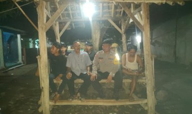 Tingkatkan Kewaspadaan Kamtibmas,Polsek Karangsambung Kontrol Poskamling