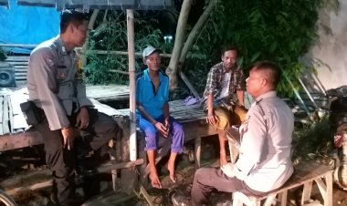 Cegah Kejahatan Malam Hari,Polsek Kaliwedi Laksanakan Patroli Dialogis