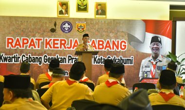 PJ Walikota Buka  Rapat Kerja Cabang Kwartir Cabang Gerakan Pramuka Kota Sukabumi