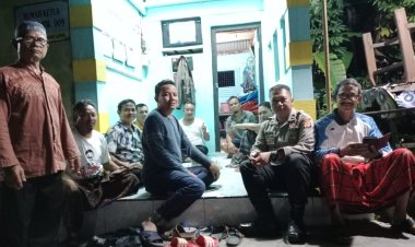 Kanit Binmas Polsek Dukupuntang Sambangi Satkamling