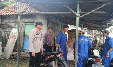 Sampaikan Pesan Kamtibmas Guna Jaga Kondusifitas Wilayah