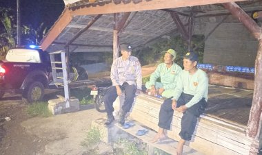 Melalui Patroli Sampaikan Pesan Kamtibmas ,Ini Yang di Lakukan Polsek Kaliwedi