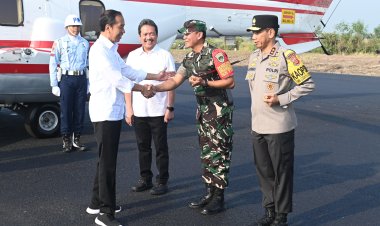 Pangdam III/Siliwangi Sambut Presiden Joko Widodo saat Kunker di Karawang