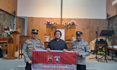 Jaga Tali Silaturahmi Antar Umat, Polsek Karang Sembung Gelar Minggu Kasih