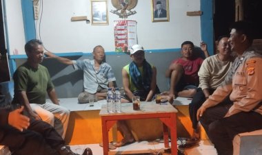 Jaga Kondusifitas Wilayah, Polsek Beber Kontrol ke Poskamling