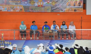 Sekda Kota Sukabumi Buka Senam Bugar  Tenaga SP3OR Aerobik Competition 2024