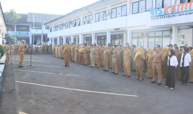 Apel Pertama Pemkot Sukabumi Pasca Libur Panjang