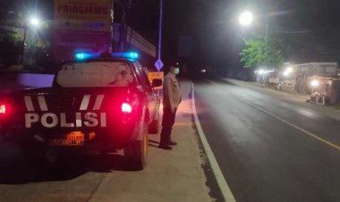 Cegah Kejahatan Malam, Polsek Beber Gelar Patroli Stasioner
