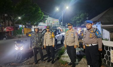 Wujudkan Harkamtibmas Kondusif, Kapolsek Sukaraja Pimpin Patroli KRYD