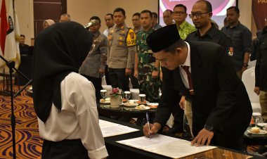 PJ Walikota Sukabumi, Hadiri Pelantikan Panitia Pemungutan Suara Pilkada