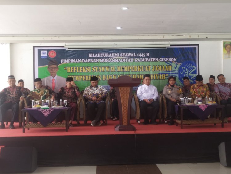 Polsek Sumber Gelar PAM Pengajian Bada Ramadhan  PD Muhammadiyah Cirebon