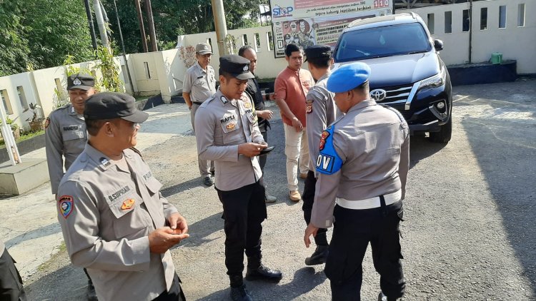 Tingkatkan Disiplin Personil, Kapolsek Beber Pimpin Apel Pagi dan Laksanakan Gaktiblin