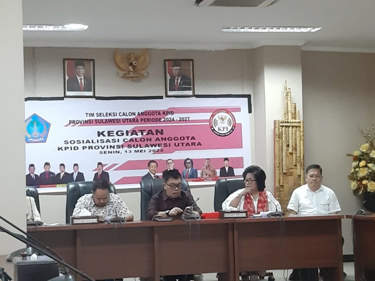 Tim Seleksi KPID Sulut Bersama Komisi I Sosialisasikan Proses Perekrutan