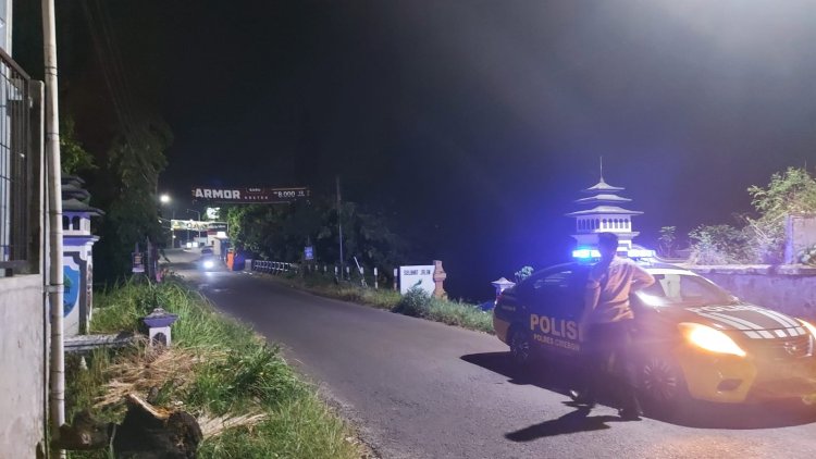 Cegah Kejahatan Malam Hari, Polsek Sedong Gencar Laksanakan Patroli