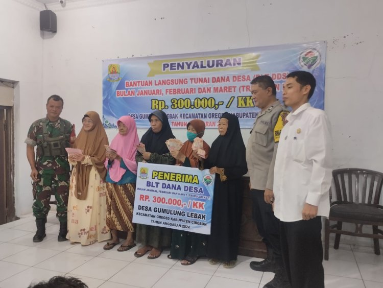 Sinergitas TNI -Polri Laksanakan Monitoring Penyaluran BLT DD