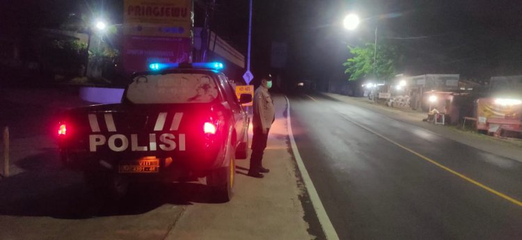 Cegah Kejahatan Malam, Polsek Beber Gelar Patroli Stasioner