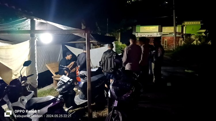 Kapolsek Gebang Pimpin Patroli KRYD Malam Minggu