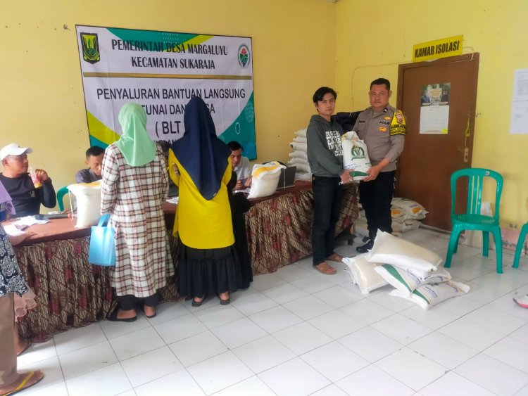 Bhabinkamtibmas Polsek Sukaraja Laksanakan Monitoring Penyaluran CPP