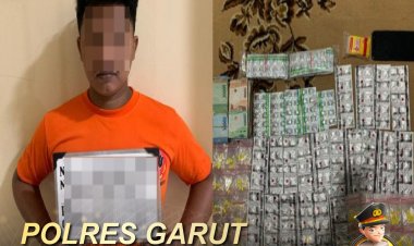 Sat Narkoba Polres Garut, Kembali Amankan Pelaku Pengedar Obat-obatan Terlarang