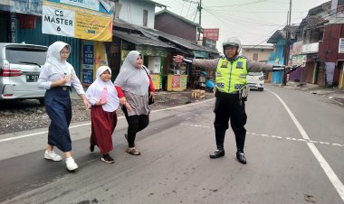 Kamseltibcar Lantas Aman dan Nyaman, Polsek Sukaraja Laksanakan Gatur Lalin