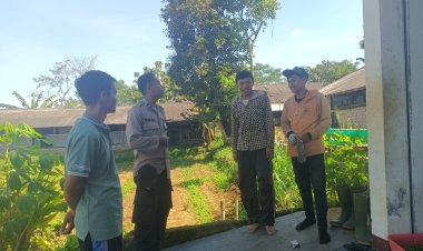 Wujudkan Desa Yang Aman dan Nyaman, Bhabinkamtibmas Polsek Sukaraja Sambangi Warga