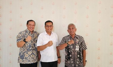 Koordinator Jurnalis Kebangsaan Mahasiswa BNPT RI Jawa Tengah Silaturahmi dengan Kesbangpol Kota Surakarta