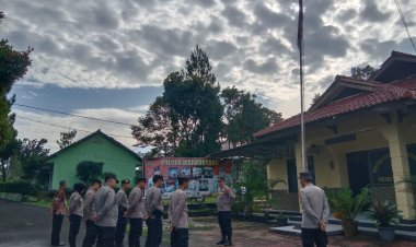 Guna Tingkatkan Disiplin, Polsek Warudoyong Laksanakan Apel Pagi