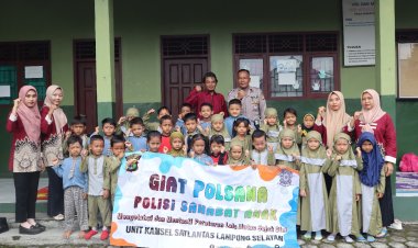 Polres Lampung Selatan Ajak Anak Usia Dini Jadi Sahabat Polisi Melalui Program Polsana