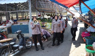 Ciptakan Rasa Aman, Polwan Polres Lampung Selatan Patroli Mobile Saat Shalat Jumat