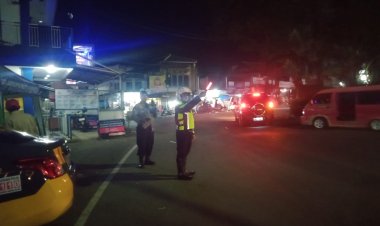 Cegah Gangguan Kamtibmas, Polsek Sukaraja Perketat Pengamanan Malam Takbiran Jelang ldul Adha