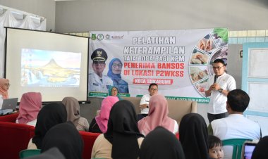 Pemkot Sukabumi Bersama Dinsos Berikan Pelatihan Keterampilan Kepada Penerima Bansos