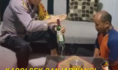 Viral Kapolsek 'Sakti' Bikin Taubat Penjual Miras , Ini Ceritanya