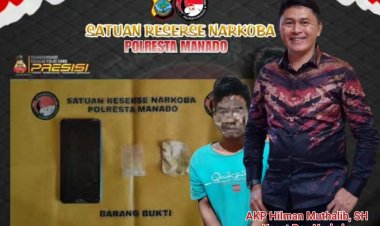 Warga Singkil Ditangkap Tim Satuan Reserse Narkoba Polresta Manado