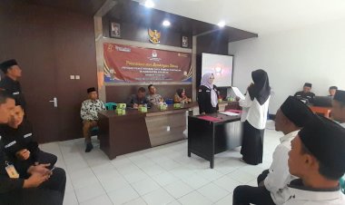 Bhabinkamtibmas Desa Semplak Hadiri Pelantikan Dan Bimtek Pantarlih