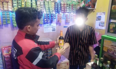 Cipta Kondisi, Polsek Citamiang Gelar Operasi Miras (Minuman Keras)