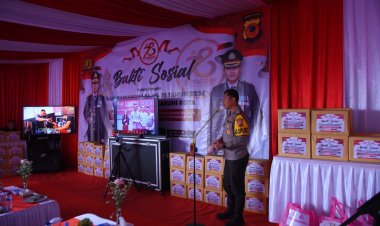 Polres Sukabumi Kota Gelar Bhakti Sosial Bertemakan "Polri Presisi" dalam Rangka Hari Bhayangkara ke-78