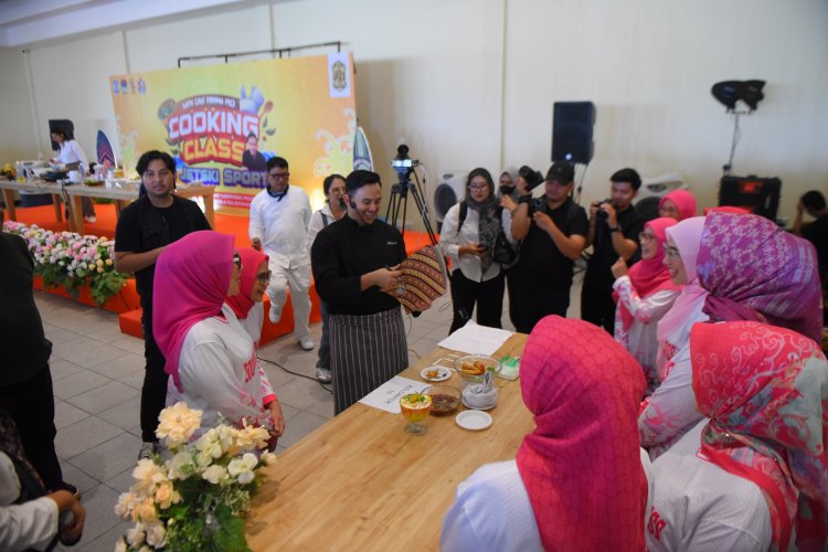 Para Istri Wali Kota Ikuti Cooking Class dan Desti Sport di Rakernas Apeksi XVII Balikpapan