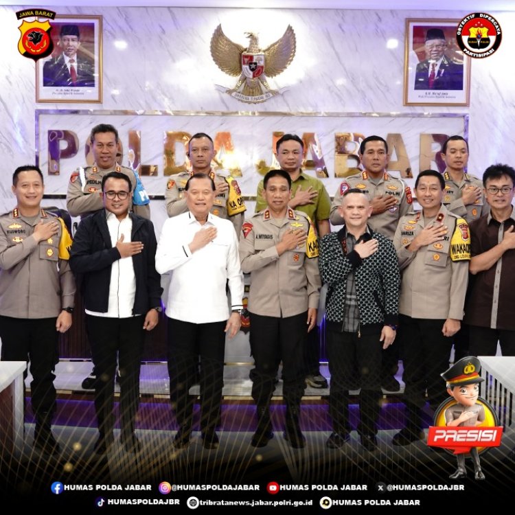 Kapolda Jabar Terima Kunjungan Ketua Mahkamah Kehormatan  Dewan DPR RI