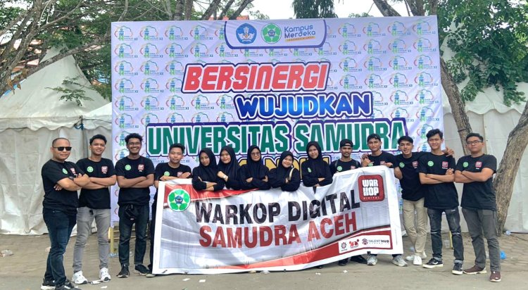 Warkop Digital Unsam Meriahkan Fun Walk Samudra dalam Rangka Dies Natalis Universitas Samudra ke-11