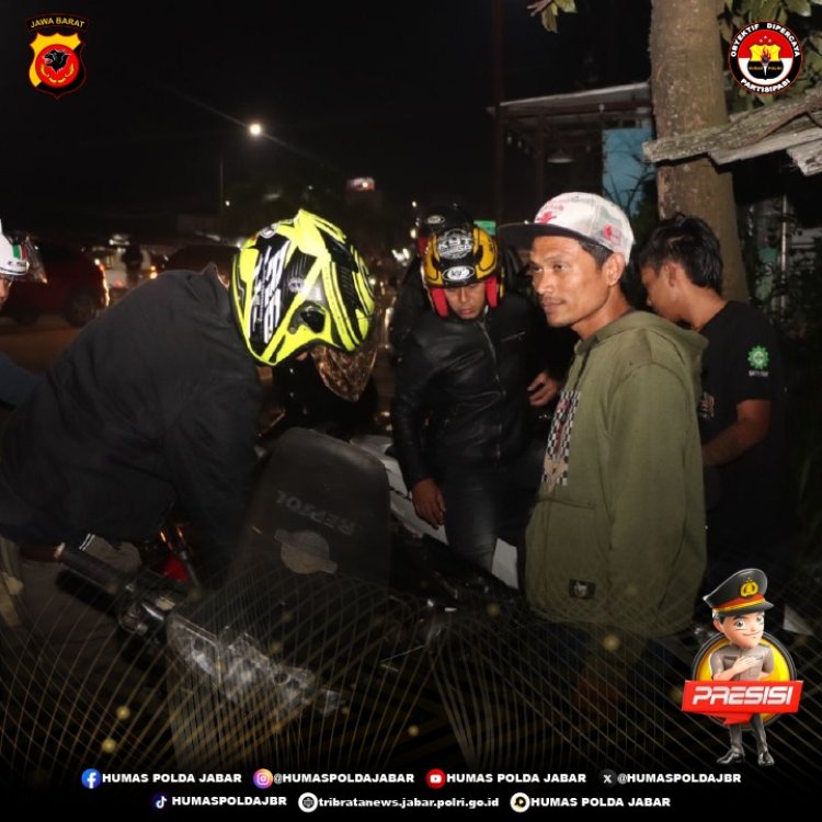 Saat Gelar Patroli KRYD, Polisi dan TNI di Sukabumi Amankan Sajam Hingga Knalpot Brong
