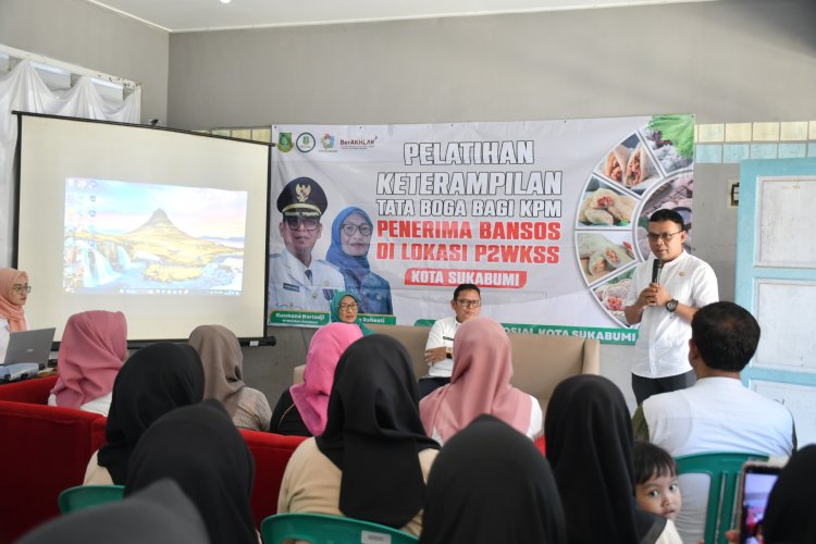 Pemkot Sukabumi Bersama Dinsos Berikan Pelatihan Keterampilan Kepada Penerima Bansos