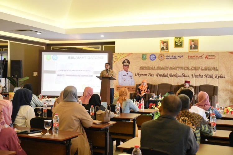 Diskumindag Kota Sukabumi Gelar Sosialisasi Metrologi Legal Untuk Pelaku Bisnis