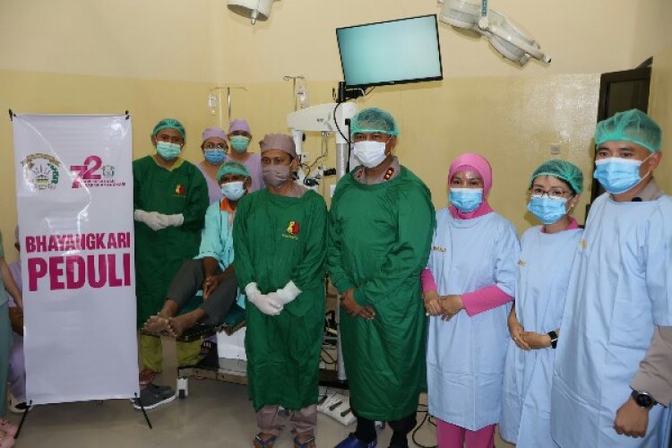 Polda Sulut Gelar Bakti Kesehatan, 26 Orang Ikut Operasi Celah Bibir dan Katarak