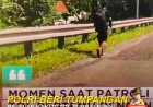 Polri Beri Tumpangan Pejalan Kaki di Tol Purbaleunyi