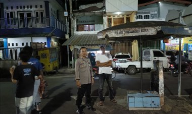 Berikan Rasa Aman dan Nyaman Kepada Warga, Polsek Sukaraja Tingkatkan Patroli Malam